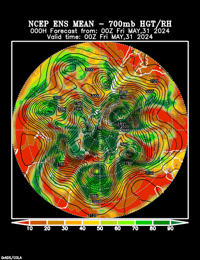 NCEP Ensemble t = 000 hour forecast product